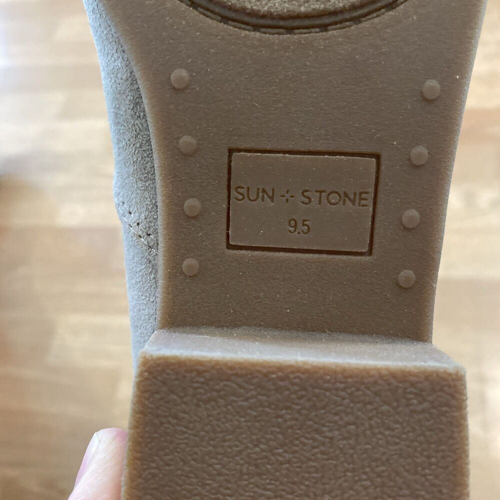 Sun + Stone Women's Adelinee Double Zip Ankle Booties Size 9.5 Mushroom NWOB - Picture 10 of 11